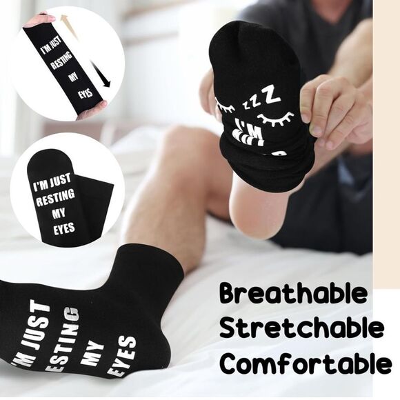 Funny Socks Two Pairs One Size Fits All NWT - Picture 2 of 6